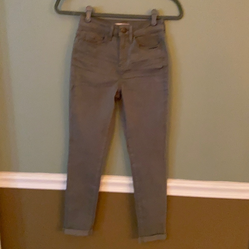 *New* High Rise Ankle Pant, Olive Green, Size 0